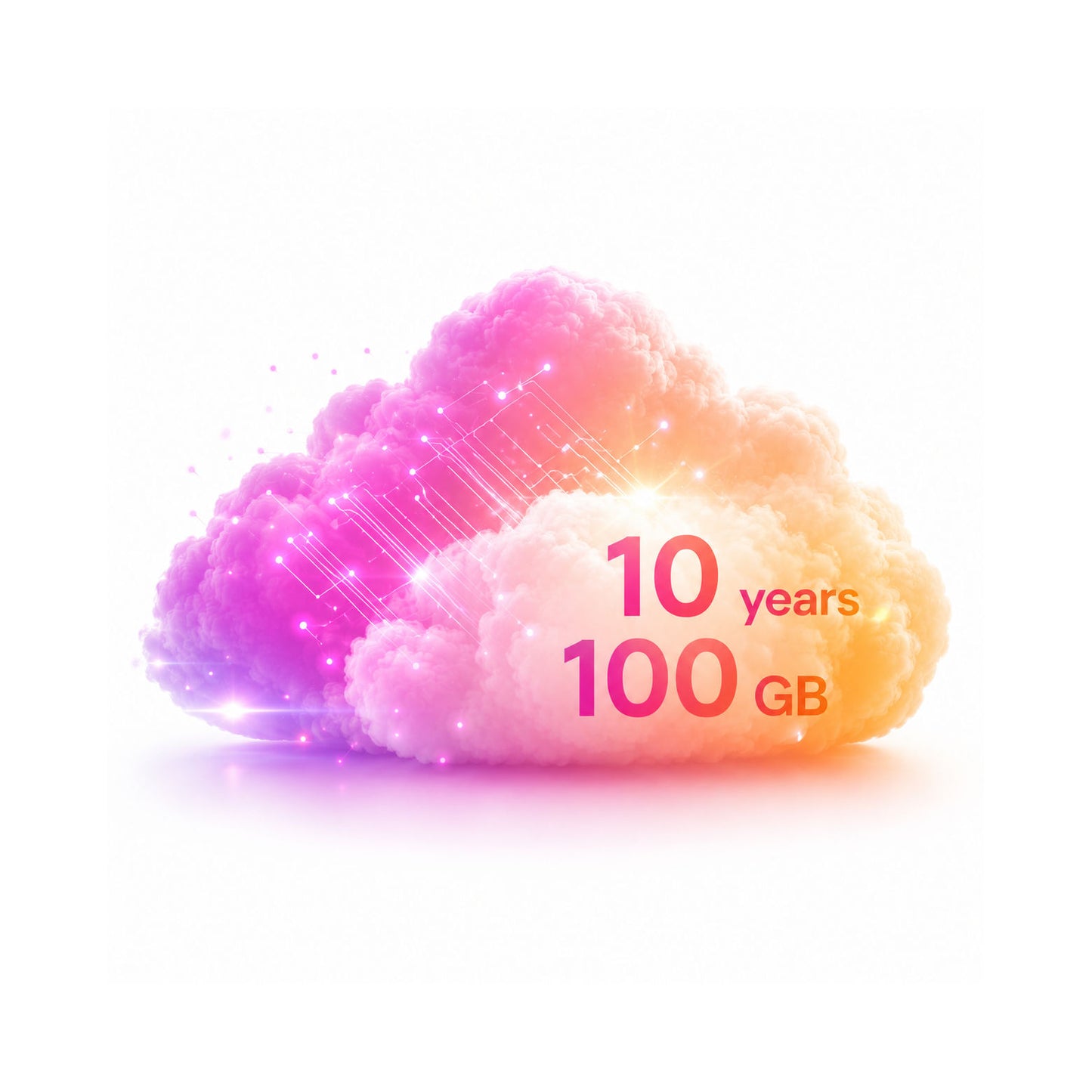 10 year 100gb cloud subscription